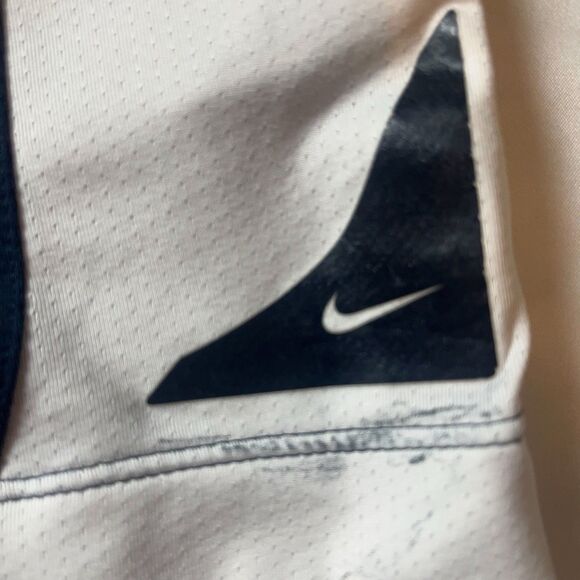 Nike Golf Polo Mens Sz XXL 2XL White Block Stripe Blue Orange Red Dri-Fit Preppy - Picture 6 of 6